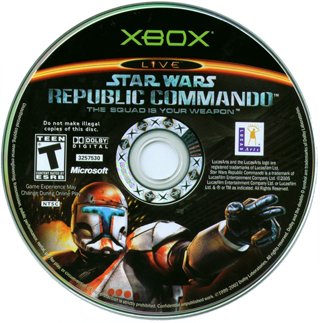 Star Wars - Republic Commando (USA) Game Disc